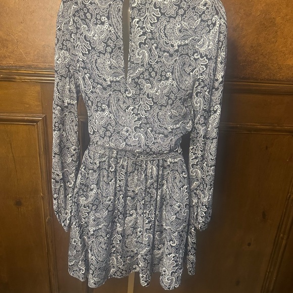 NWT SIZE M-L The Kooples Black and White Long Sleeve Dress - Picture 6 of 11